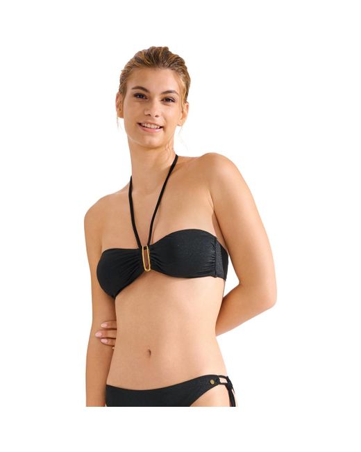 Maillots de bain Haut maillot de bain bandeau sans armatures IMPERIA Lisca en coloris Black