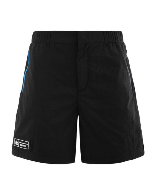 Kappa Korte Broek 351928W_Authentic_Tech_Zest_Nero in het Black voor heren