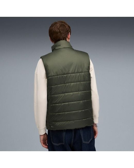Gilet Ess Padded Vest PUMA pour homme en coloris Green