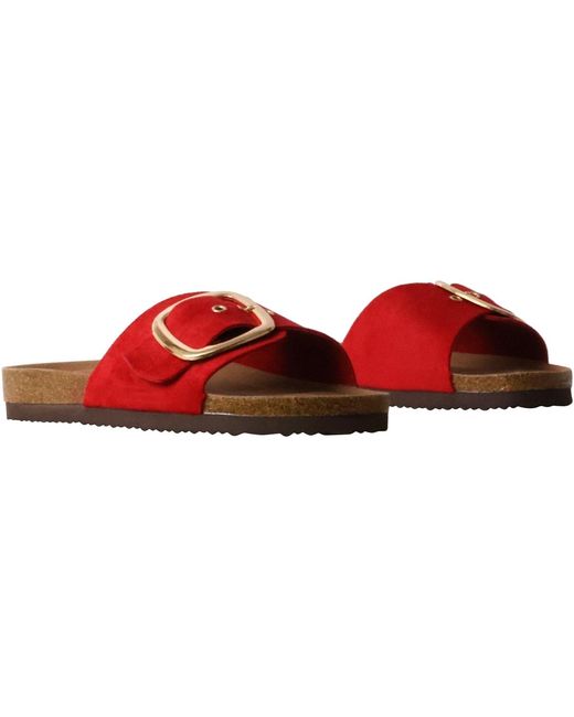 Claquettes Mules à Enfiler Paris Findlay en coloris Red