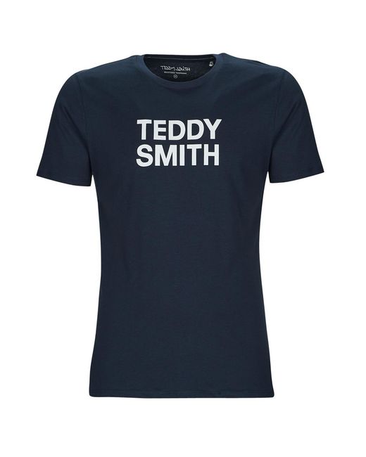 T-Shirt Ticlass Basic Mc di Teddy Smith in Blue da Uomo