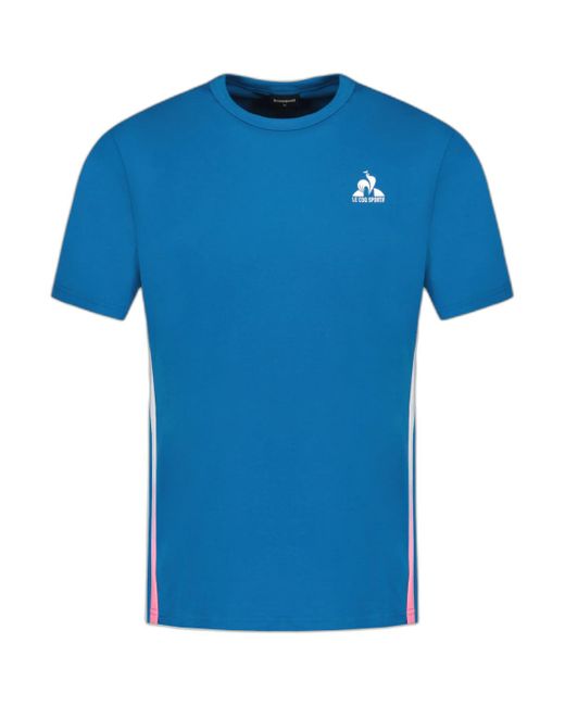Le Coq Sportif T-Shirt Korte Mouw T-Shirt Bat Sp N°2 in het Blue voor heren