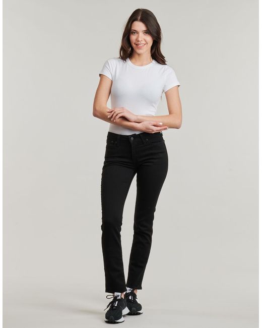 Levi's Black Slim Fit Jeans 712 Slim Welt Pocket