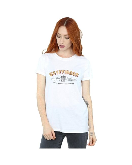 T-shirt Gryffindor Team Quidditch Harry Potter en coloris White