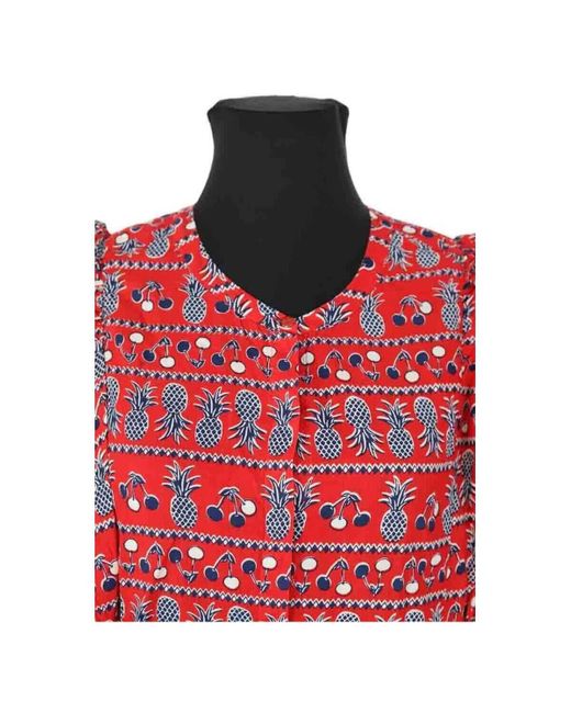 Blouses Blouse en coton Des Petits Hauts en coloris Red