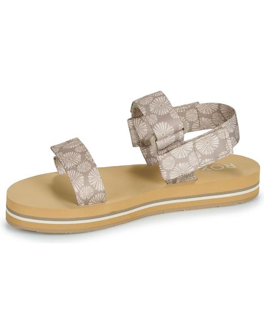 Roxy Teenslippers Cage in het Metallic