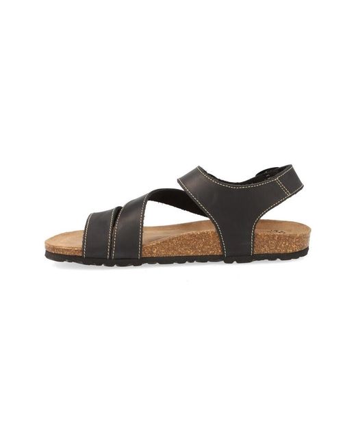 Sandales plates Interbios pour homme en coloris Brown