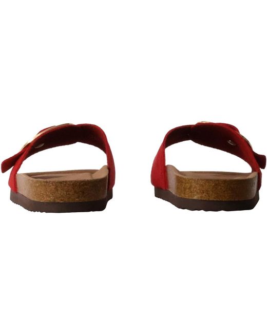 Claquettes Mules à Enfiler Paris Findlay en coloris Red