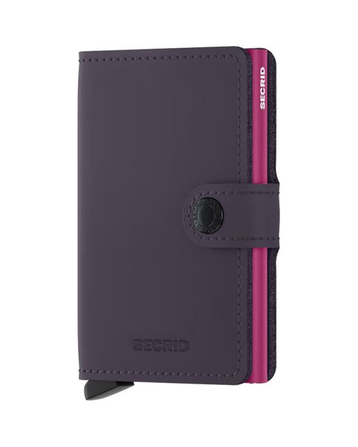 Portefeuille Miniwallet Matte Secrid pour homme en coloris Purple
