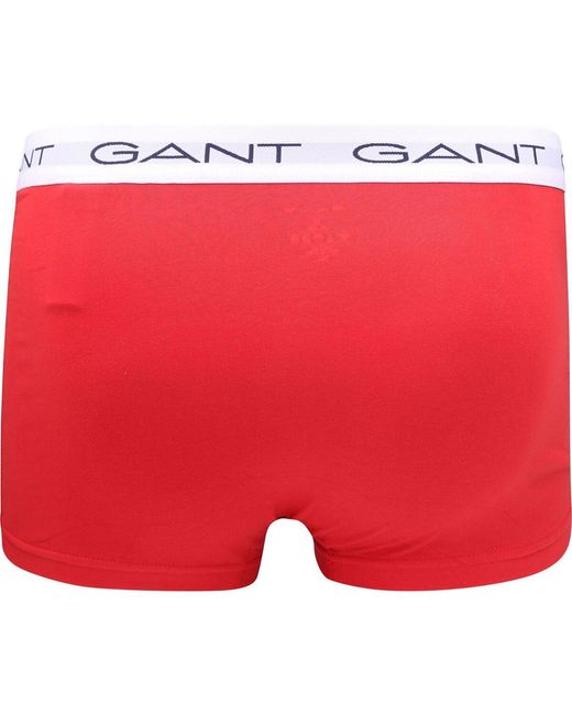 Caleçons Boxers Lot de 3 Rouge Gant pour homme en coloris White