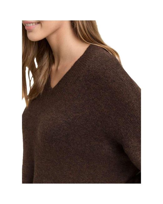 Pull 5657801 Tom Tailor en coloris Brown