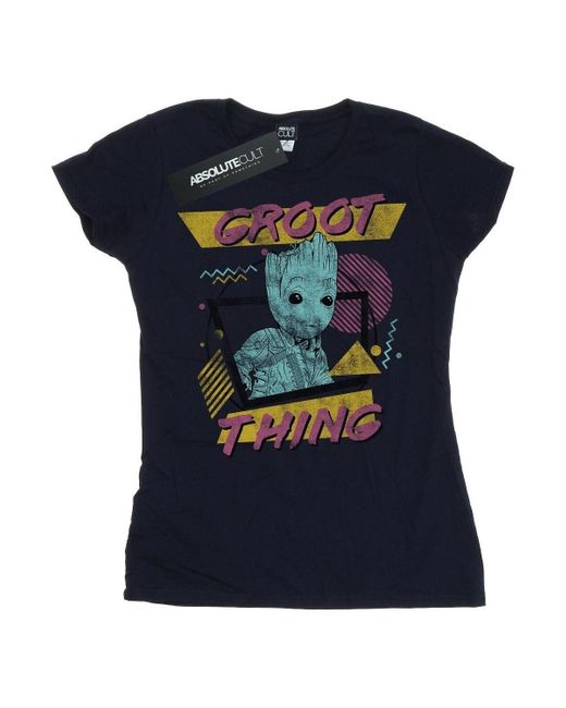 T-shirt Guardians Of The Galaxy Vol. 2 Groot Thing Marvel en coloris Blue