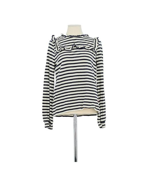T-shirt T-shirt en coton marine Leon & Harper en coloris Black
