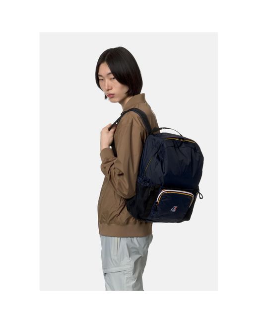 Sac a dos LE VRAI 3.0 MICHEL K-Way en coloris Blue