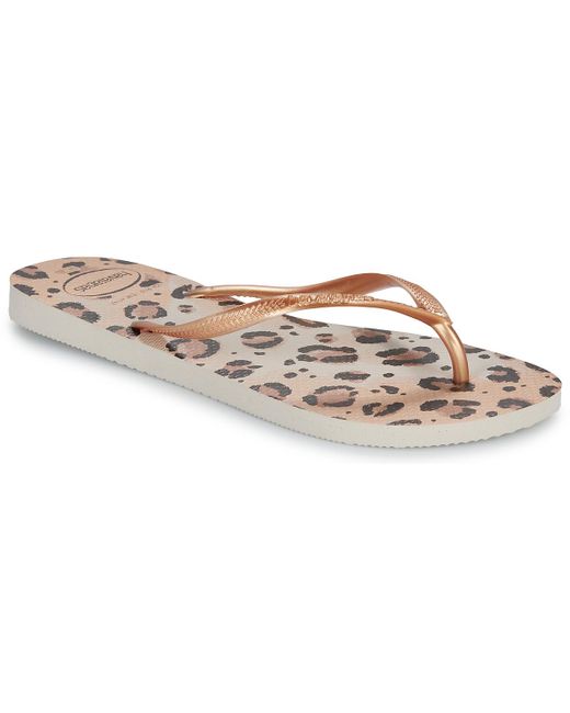 Infradito Slim Animals di Havaianas in Metallic
