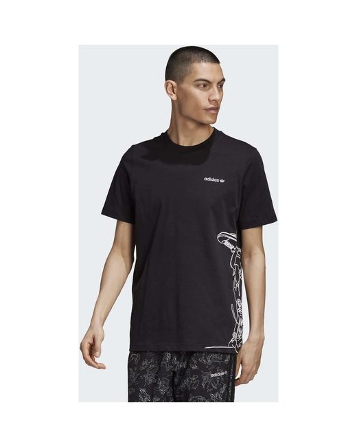 Adidas T-shirt Korte Mouw Goofy T-shirt in het Black voor heren