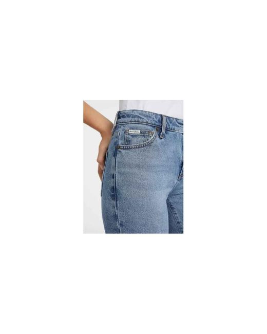 Jeans G08 MID RISE STRAIGHT - W4YA98 D5CC5-GJLV Guess en coloris Blue