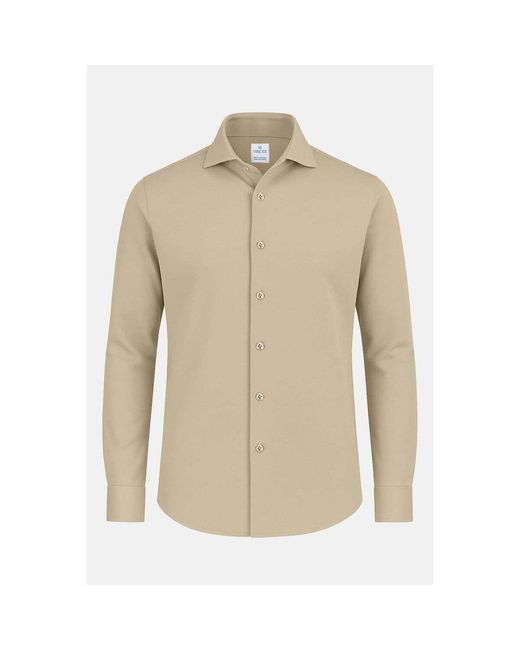 Vercate Overhemd Lange Mouw Japanese Knitted in het Natural voor heren