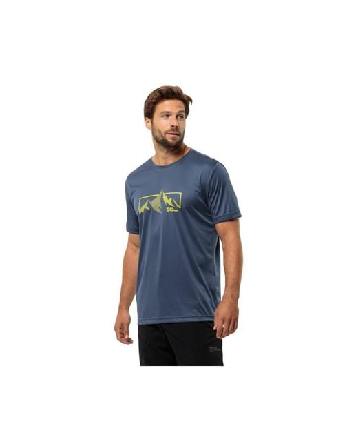 T-shirt 18071841292 Jack Wolfskin pour homme en coloris Blue