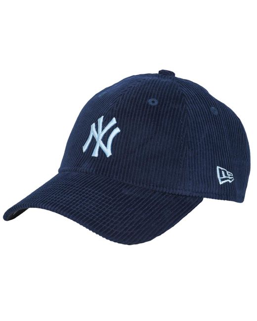 Cappellino Cord 9Twenty New York Yankees di KTZ in Blue da Uomo