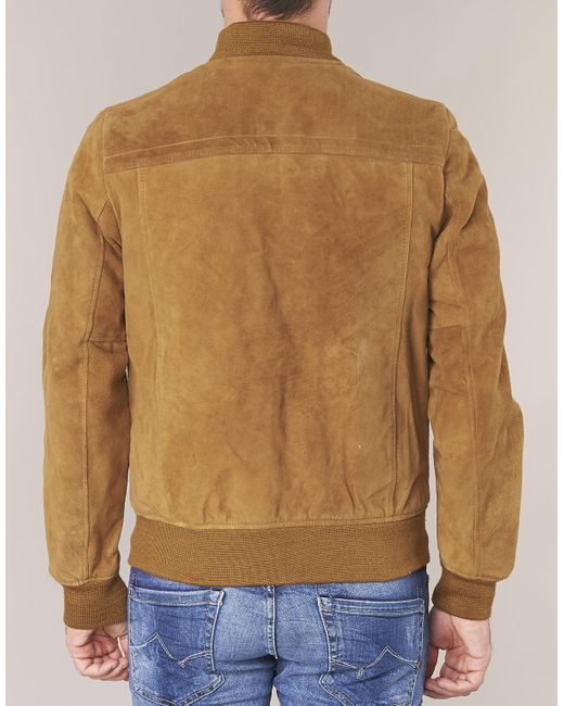 blouson daim schott homme