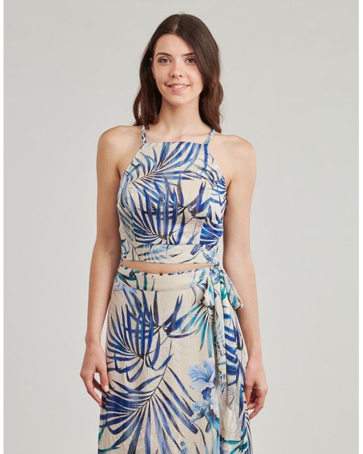 Blouses GAELLE CROP Guess en coloris Blue