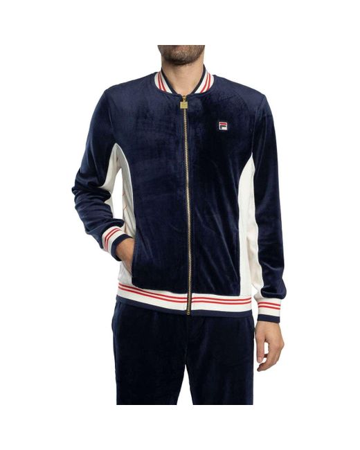 Veste Veste de survêtement Miguel Velour Archive Fila pour homme en coloris Blue