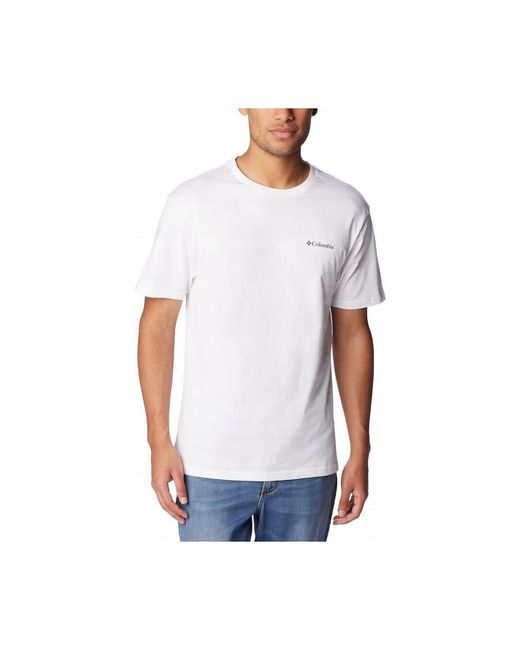 T-shirt Basic Columbia pour homme en coloris White