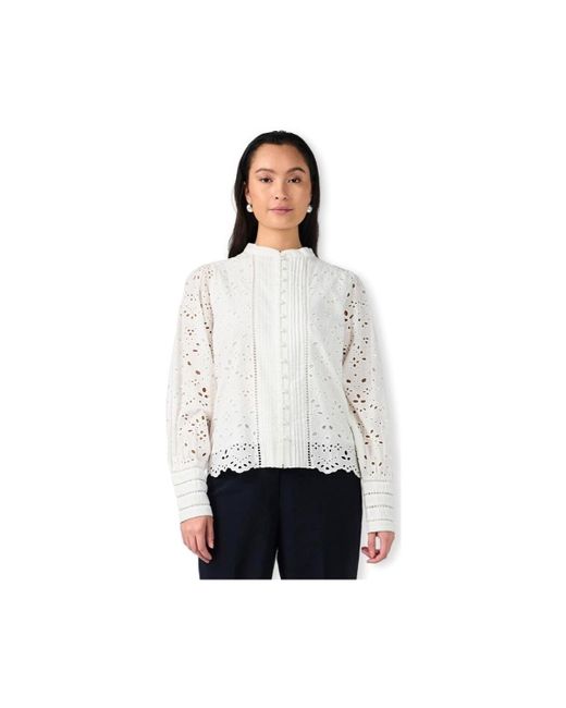 Blouses YAS Noos Alessia Shirt L/S - Star White Y.A.S