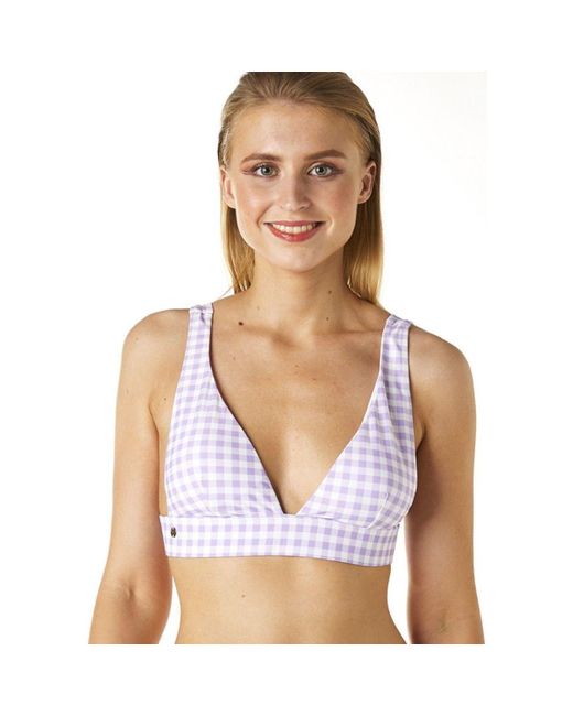 Maillots de bain Haut de maillot triangle parme LEGENDE Brigitte Bardot en coloris White