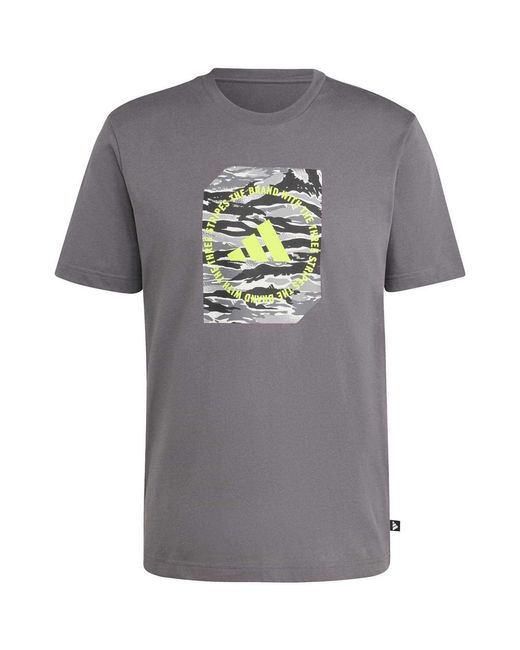 T-shirt GT16306 Adidas pour homme en coloris Gray