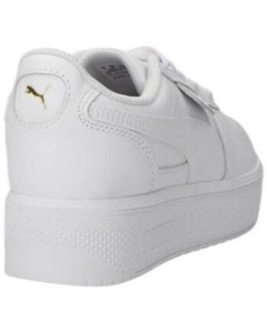 Baskets basses 400461_03_palermo_elevata_lth_wns PUMA en coloris White