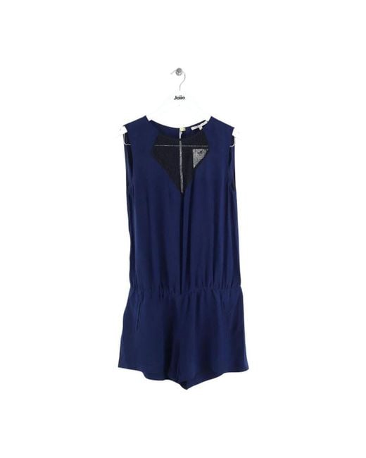 Combinaisons Combinaison en soie bleue Maje en coloris Blue