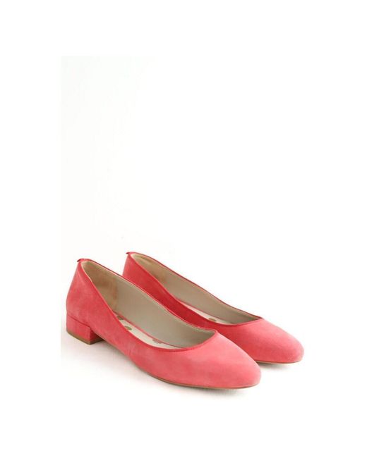 Ballerines Ballerines en daim roses Boden en coloris Red