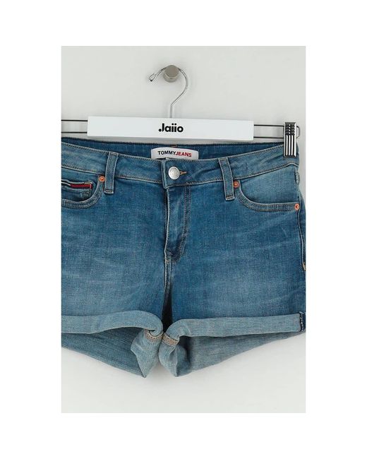 Short Short en coton bleu Tommy Hilfiger en coloris Blue