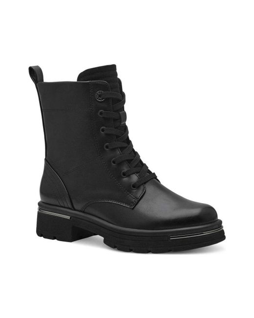 Bottines cordino booties Marco Tozzi en coloris Black