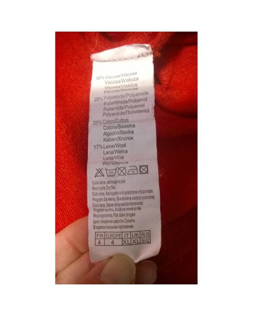 Debardeur Pull Laine Camaïeu en coloris Red