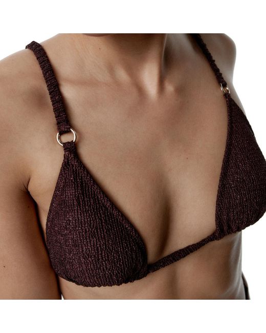 Maillots de bain Haut de bikini triangular Radiance Black Limba en coloris Brown