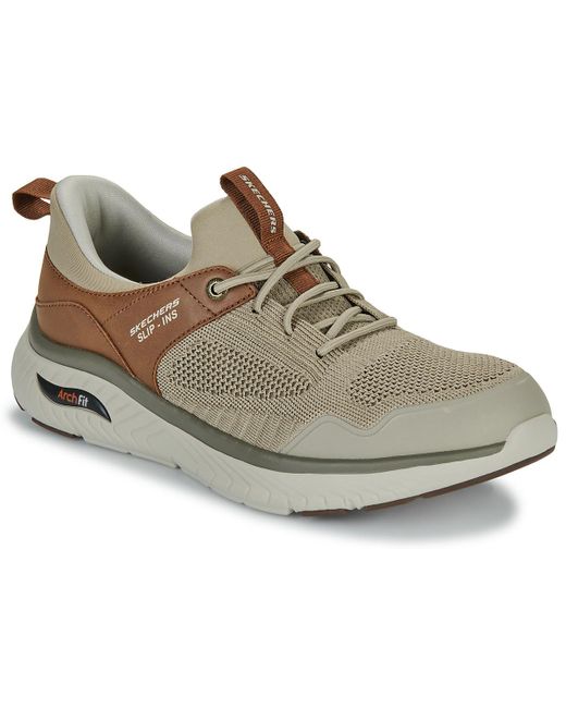 Sneakers Slip-Ins: Arch Fit Crosser di Skechers in Gray da Uomo