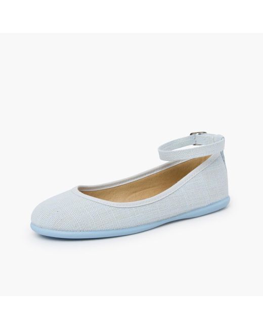 Ballerines Ballerines Lin Bracelet Nœud Tulle Pisamonas en coloris Blue