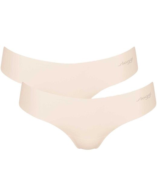 Strings String Zero Microfiber Hipstring 2.0 Sloggi en coloris Natural