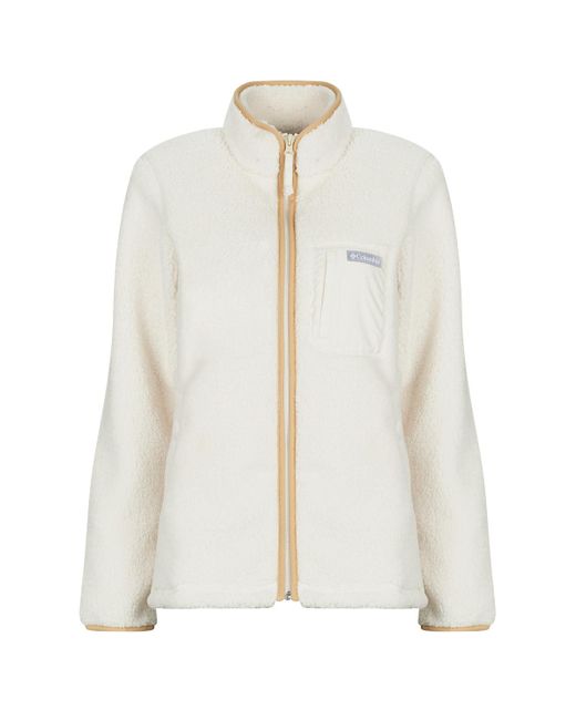 Felpa West Bend Full Zip Ii di Columbia in White