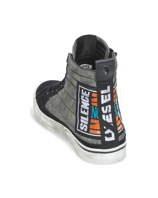 Diesel D VELOWS MID LACE Schwarz Schuhe Sneaker High Herren 179 Diesel D VELOWS MID LACE Schwarz Schuhe Sneaker High Herren 179