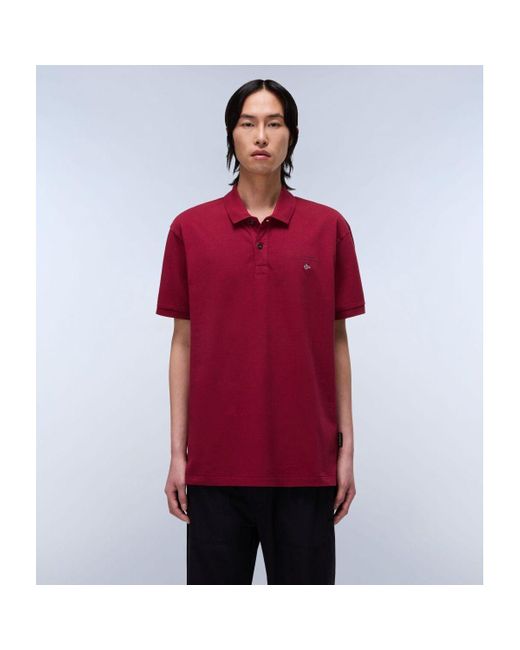 T-shirt ELBAS JERSEY - NP0A4GB4-R1E1 TIBETAN RED Napapijri pour homme