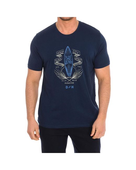 T-shirt 75113-181991-680 Daniel Hechter pour homme en coloris Blue