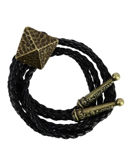 Cravates et accessoires Bolo - Cravate Texane Pyramide martelée Clj Charles Le Jeune pour homme en coloris Black