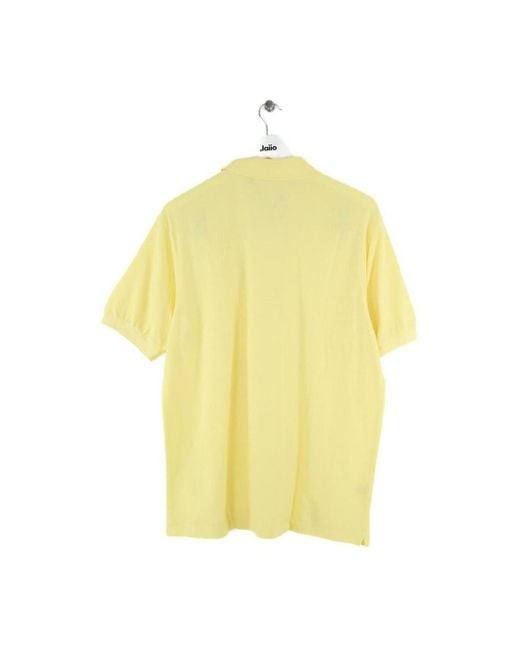 T-shirt Polo en coton jaune Lacoste pour homme en coloris Yellow