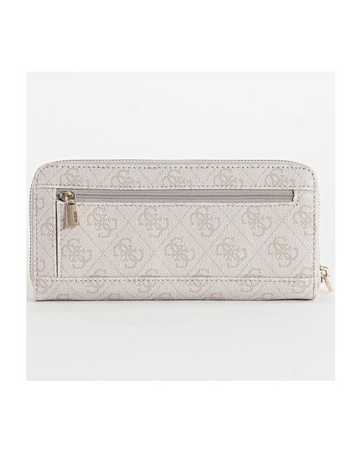 Porte-monnaie LAUREL SLG LARGE ZIP Guess en coloris White