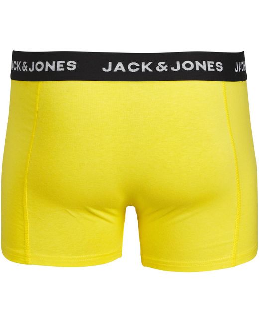 Boxers Boxers coton fermés, Lot de 3 Jack & Jones pour homme en coloris Yellow
