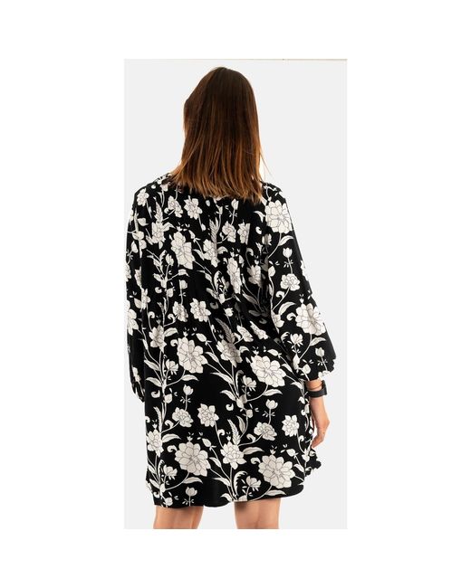 Robe 20119492 Ichi en coloris Black